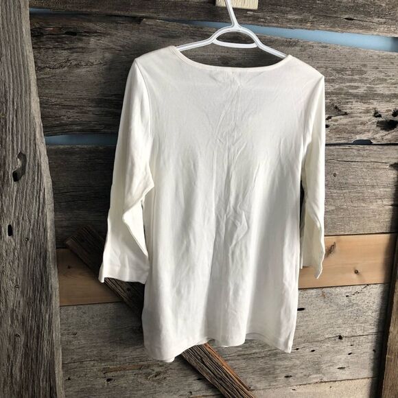 Addition Elle Plus size X V-neck, Embroidered Top - Picture 3 of 5